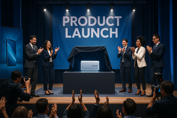 First product launch celebration