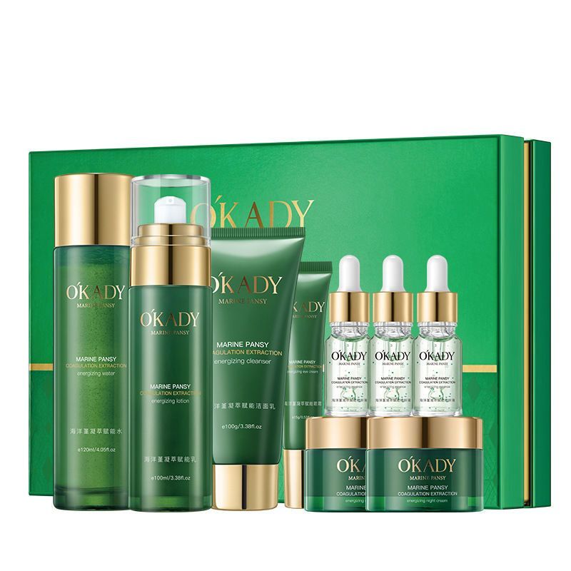 Okady Plant Skin Care Product Set Water Lotion Moisturizing Full Set Of Cosmetics