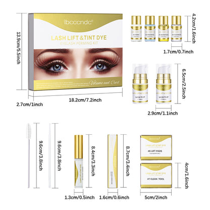 Ladies New Hot Dyeing Natural Eyelash Set